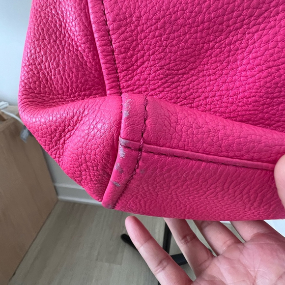 NOT AVAILABLE Kate Spade Leather Fuchsia Shoulder Bag/Crossbody Bag Hot Pink - Picture 5 of 16